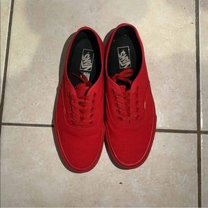 Authentic Red Vans